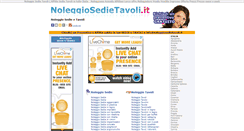 Desktop Screenshot of noleggiosedietavoli.it