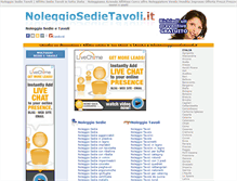 Tablet Screenshot of noleggiosedietavoli.it